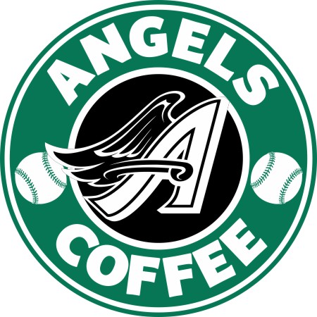 Los Angeles Angels Of Anaheim Starbucks Coffee Logo vinyl decal